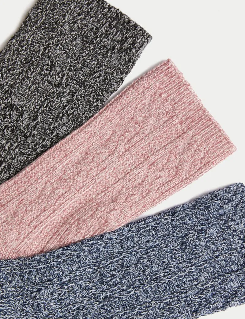 3pk Sumptuously Soft� Thermal Socks