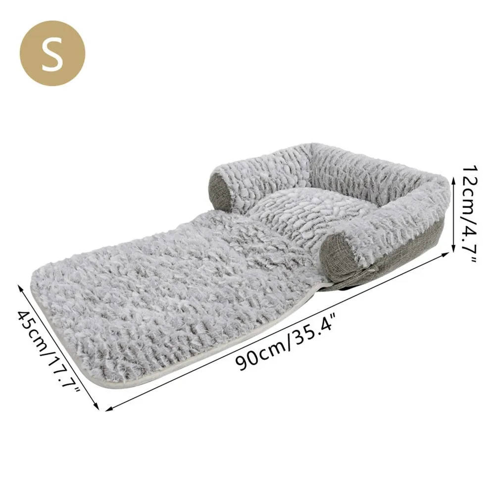 4 Ways Soft Velvet Dog Bed