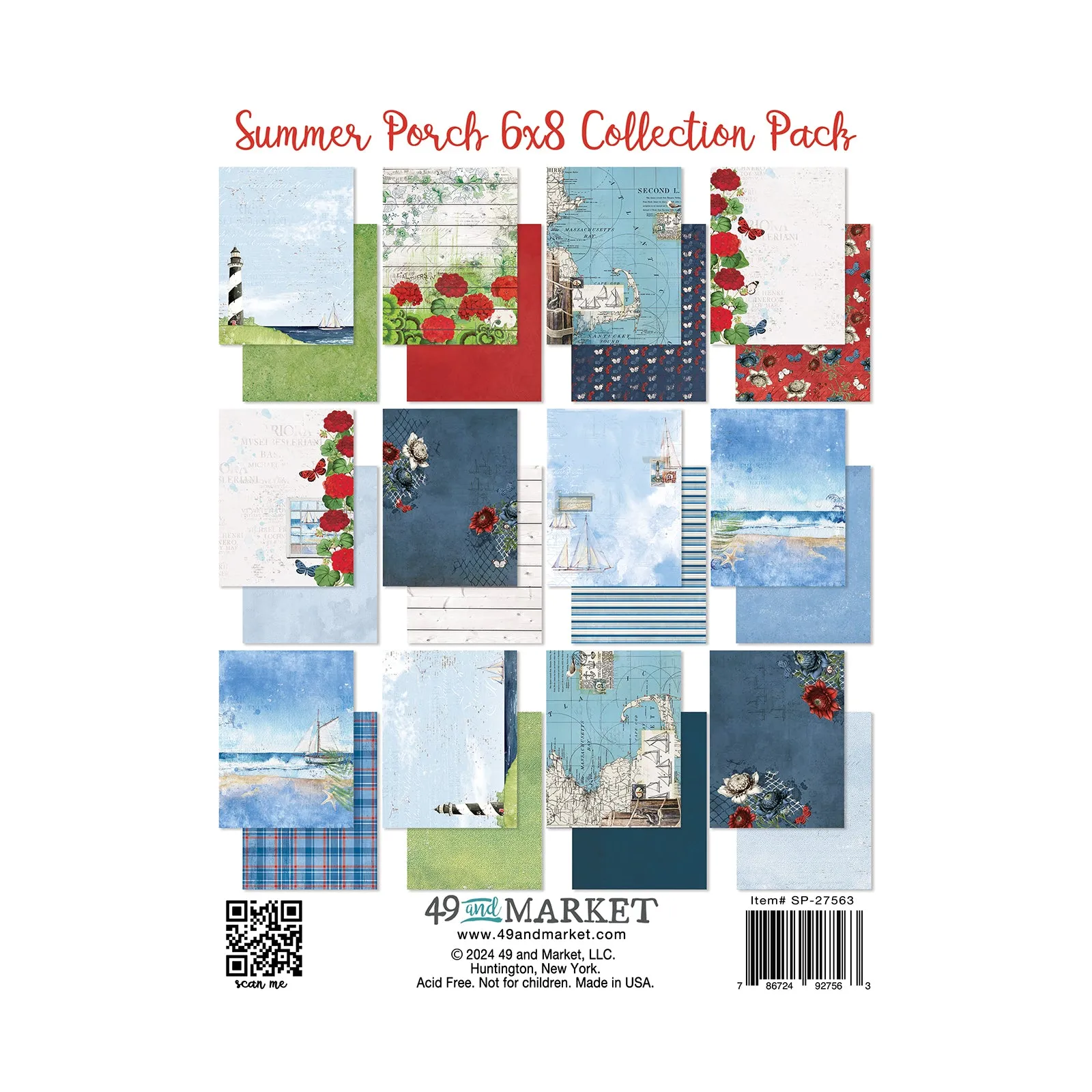 49 & Market Collection Pack 6"X8" Summer Porch