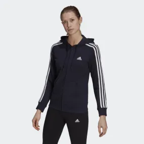 adidas Essentials French Terry 3-Stripes Full-Zip Women's Hoodie