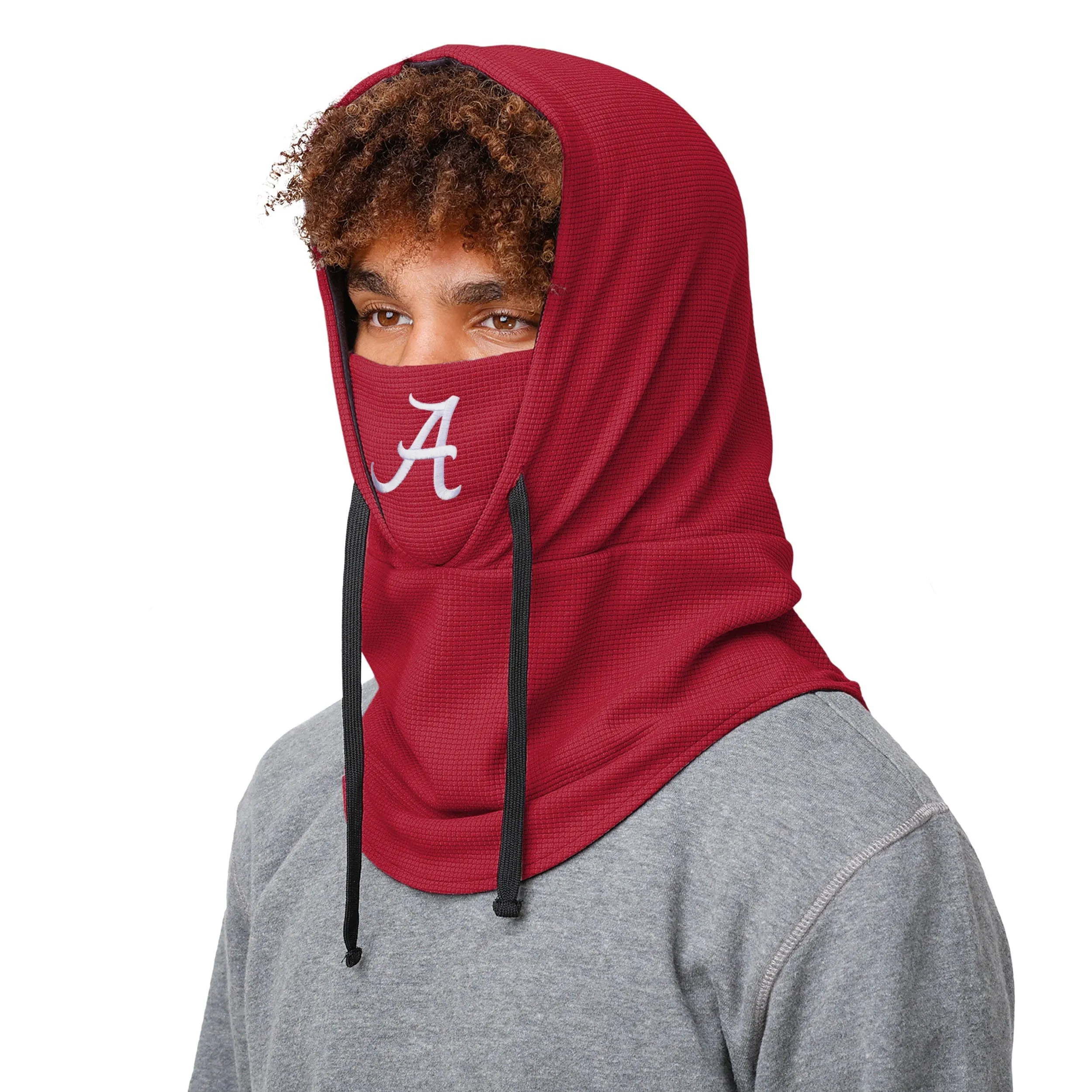 Alabama Crimson Tide NCAA Waffle Drawstring Hooded Gaiter