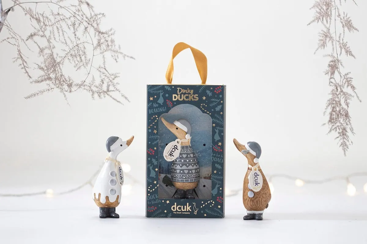 Alpine Dinky Wooden Christmas Ducks in Gift Boxes - Choice of Design