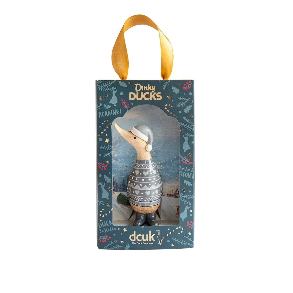 Alpine Dinky Wooden Christmas Ducks in Gift Boxes - Choice of Design