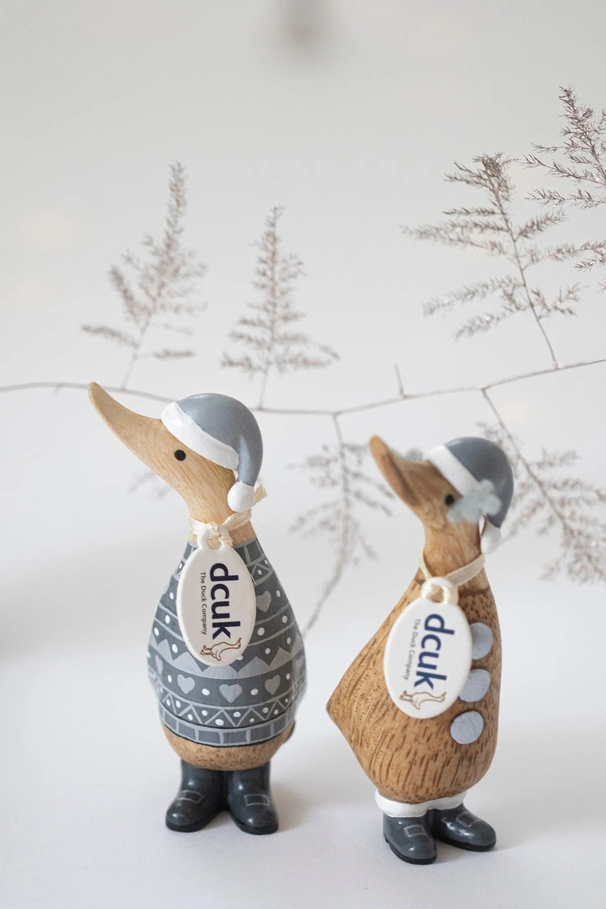 Alpine Dinky Wooden Christmas Ducks in Gift Boxes - Choice of Design