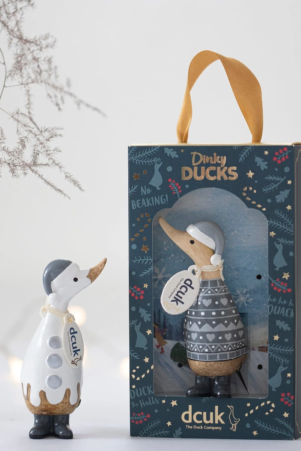 Alpine Dinky Wooden Christmas Ducks in Gift Boxes - Choice of Design