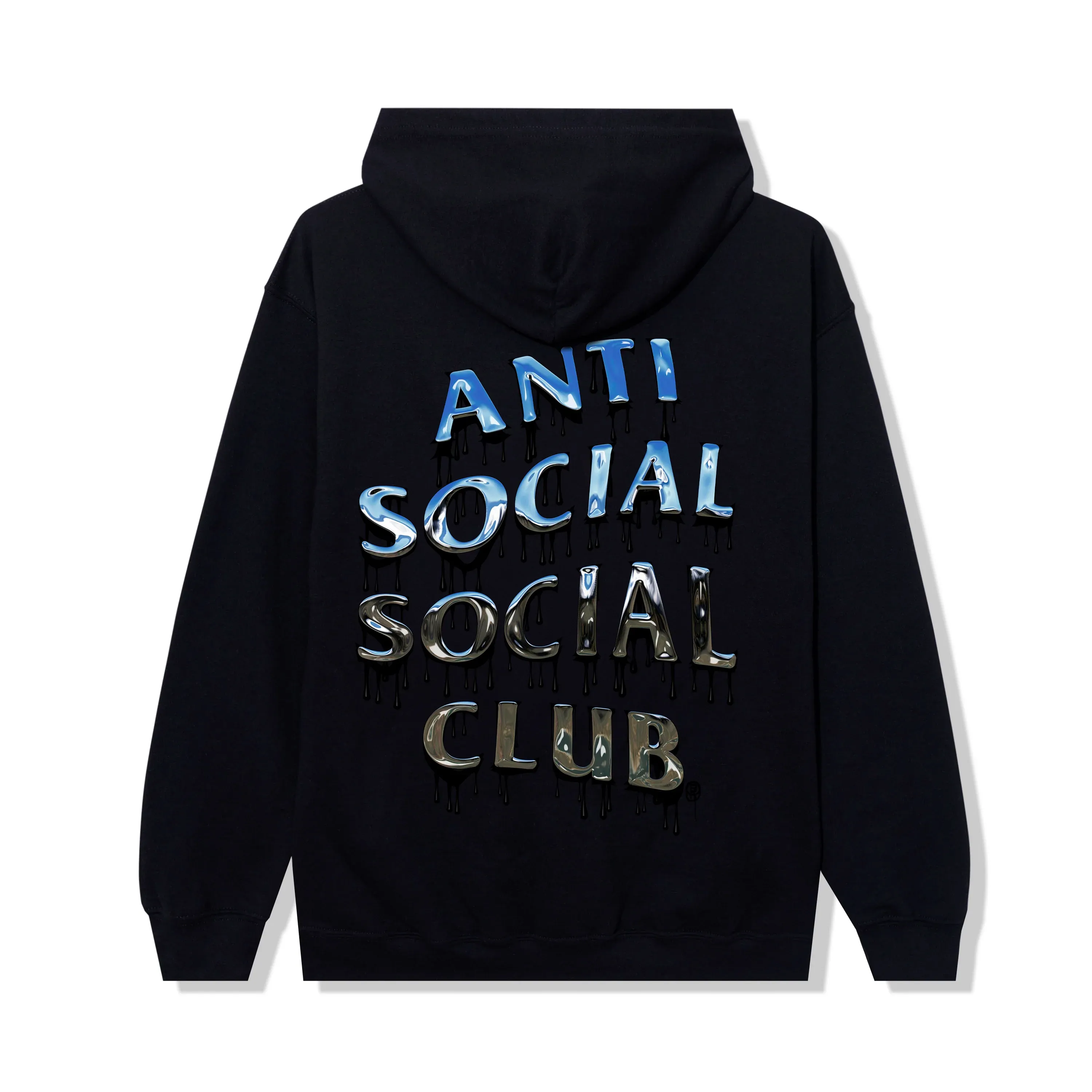 Anti Social Social Club Mind Melt Black Zip Up Hoodie