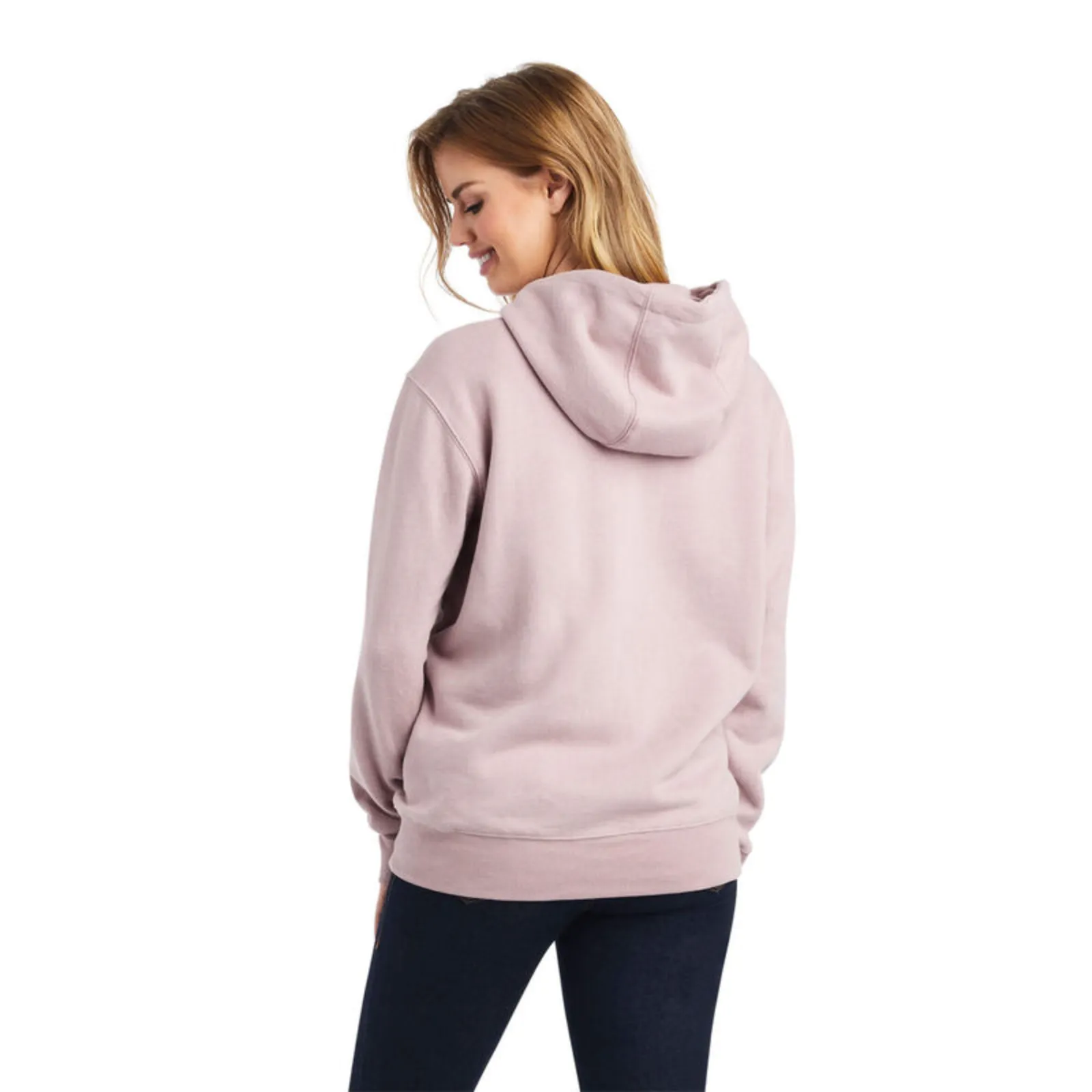 Ariat® Ladies R.E.A.L™ Sequin Logo Nostalgia Rose Heather Hoodie 10042236