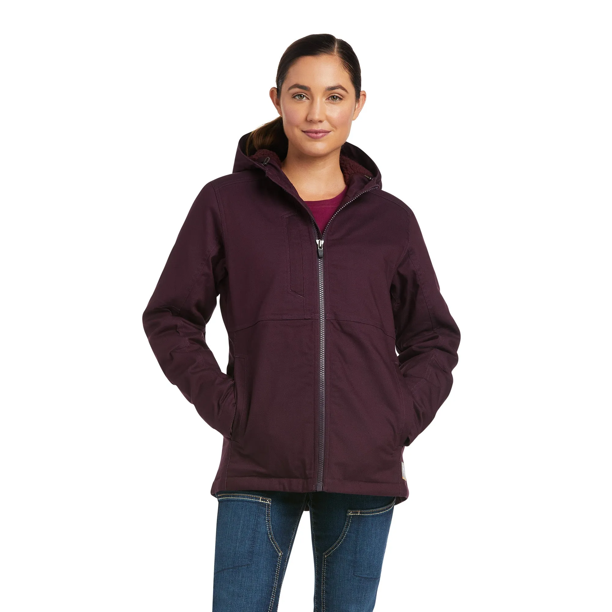 Ariat® Women's Rebar DuraCanvas­™ Purple Insulated Jacket 10037589