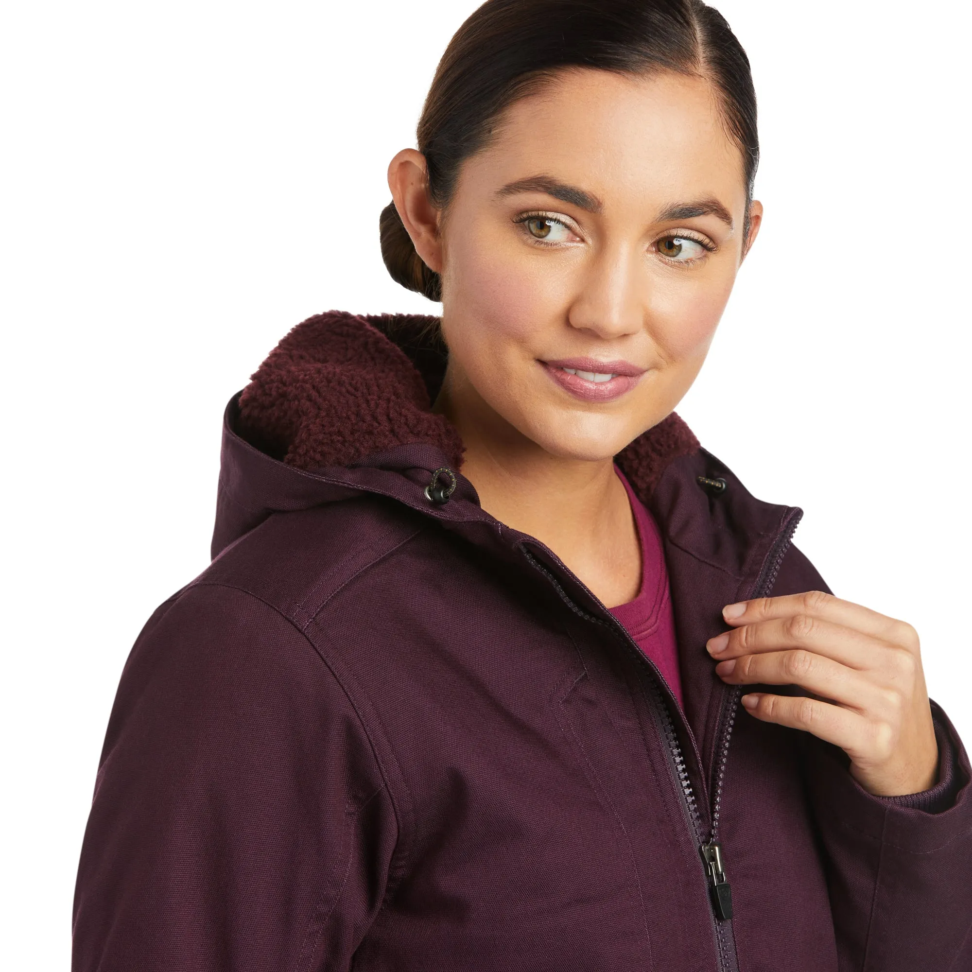 Ariat® Women's Rebar DuraCanvas­™ Purple Insulated Jacket 10037589