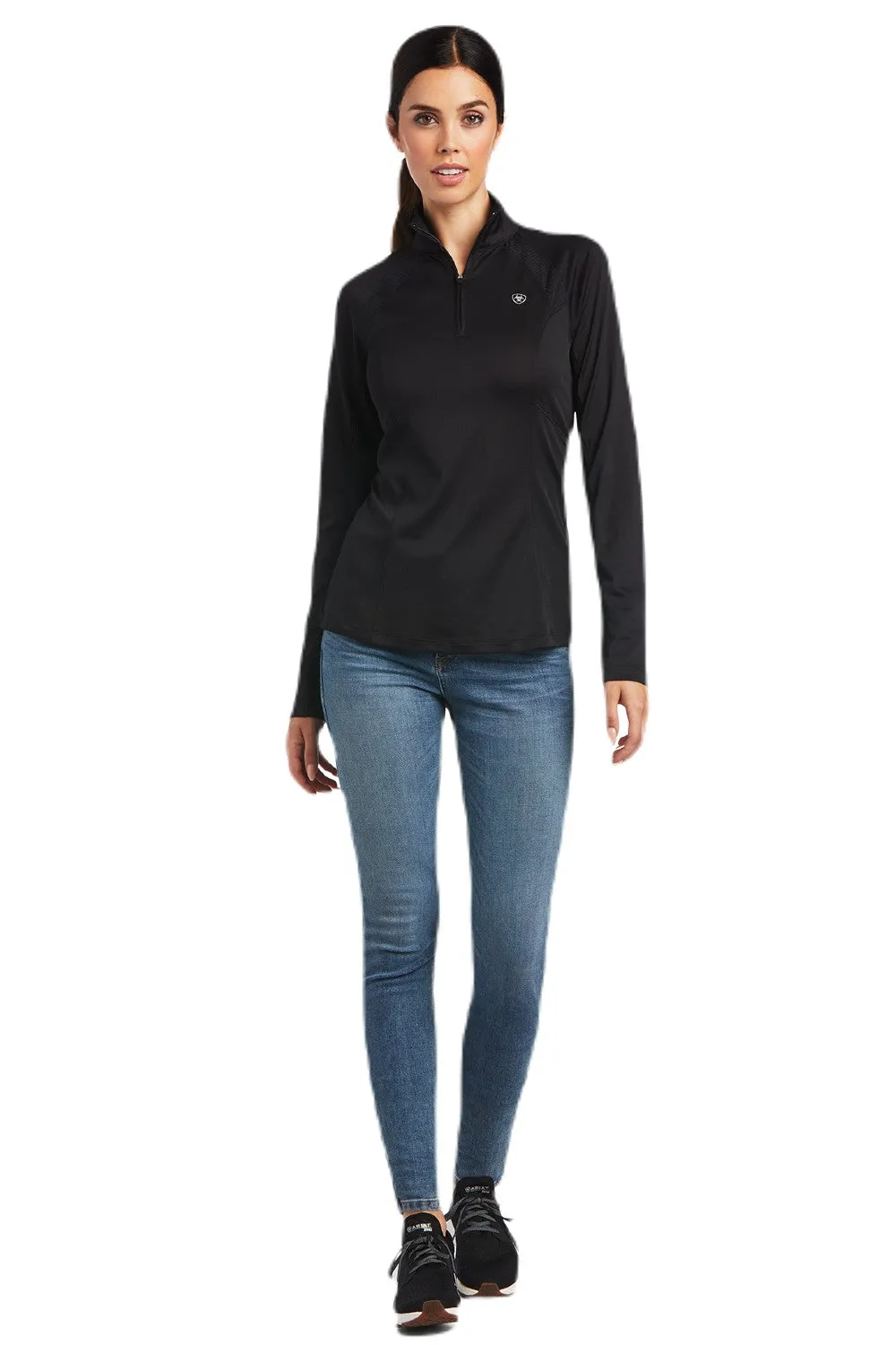 Ariat Womens Sunstopper 2.0 1/4 Zip Baselayer