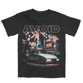 AVOID - Car Black Tee