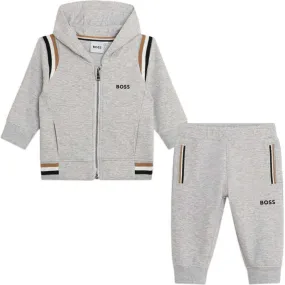 Baby Boys Grey Logo Tracksuit