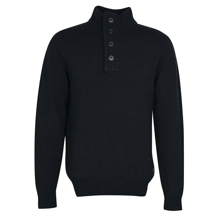 Barbour Men Essential Elbow Patch Sweatshirt |MKN0585BK31| Black