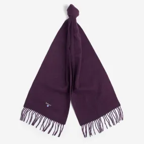 Barbour Plain Lambswool Scarf in Damson