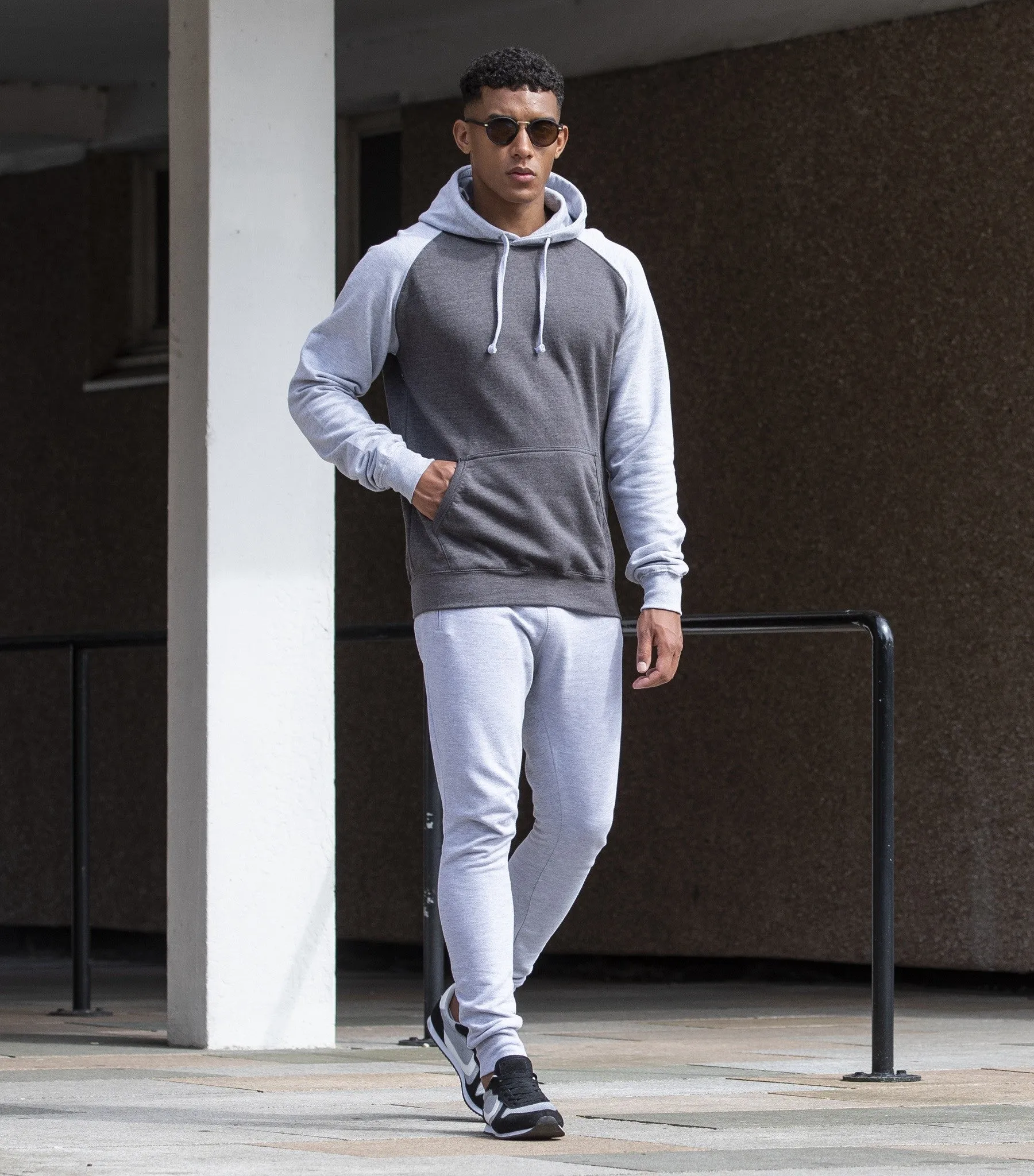 Baseball Hoodie | HEATHER GREY/JET BLACK