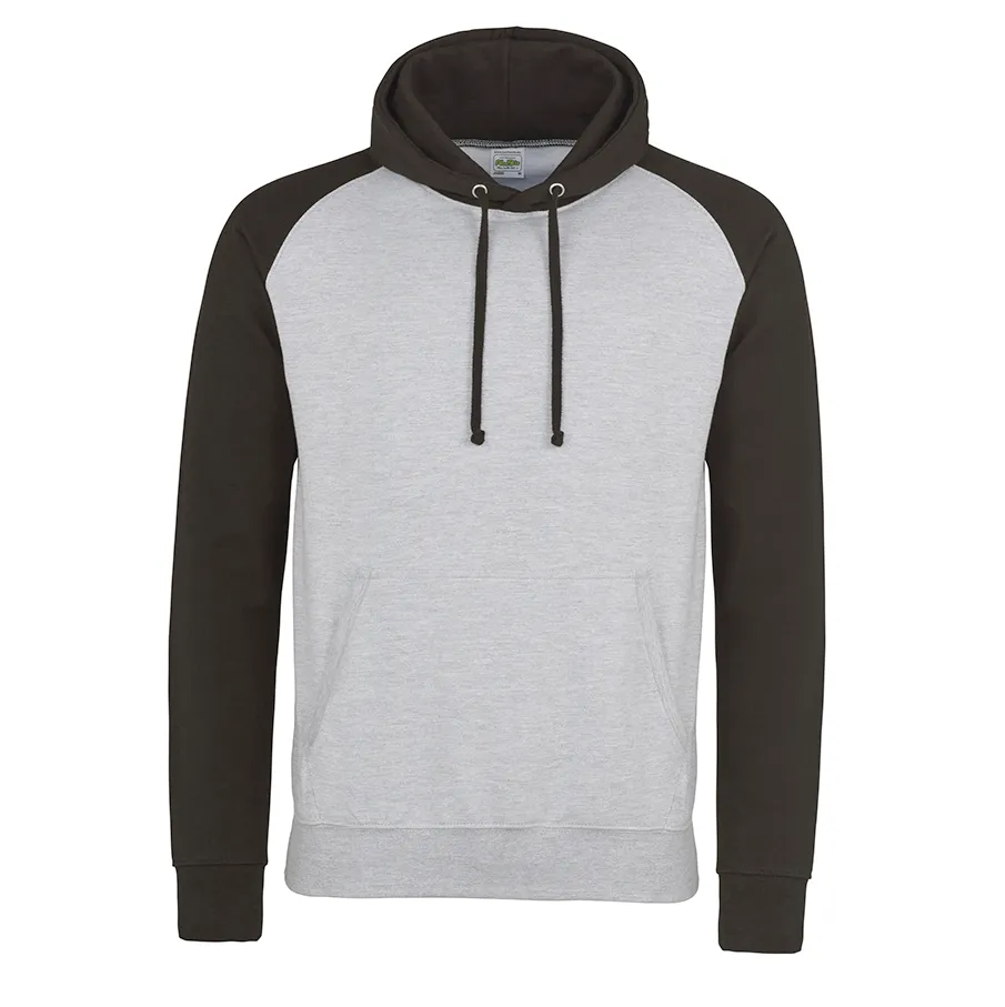 Baseball Hoodie | HEATHER GREY/JET BLACK