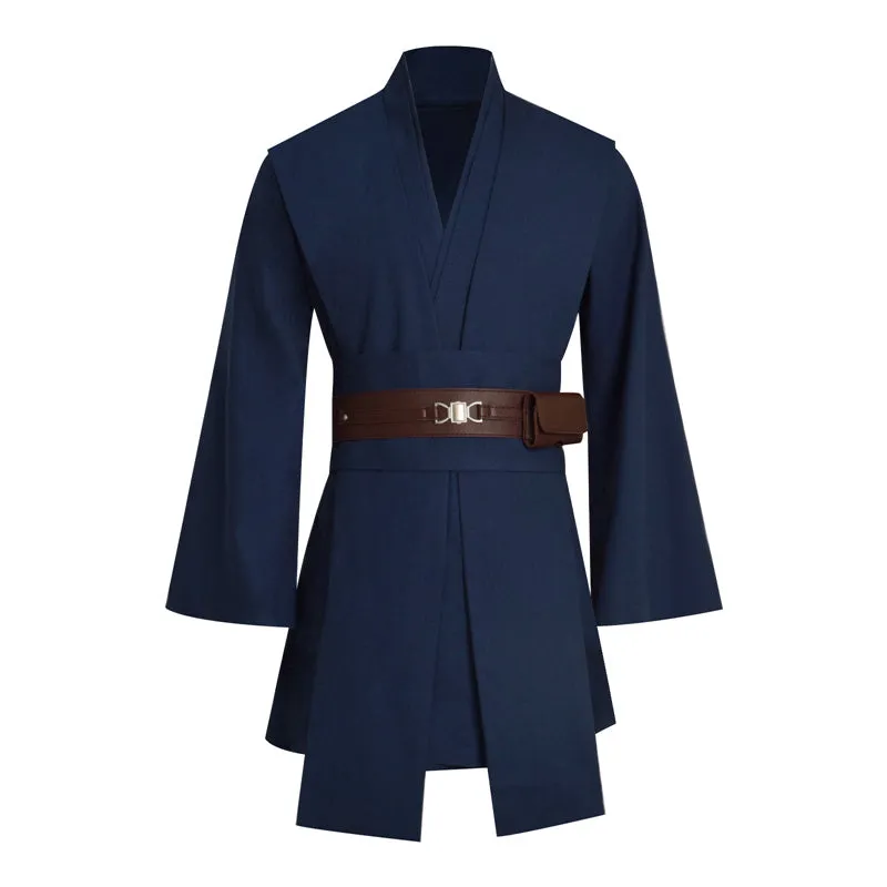 Becostume Star Wars Jedi Cosplay Costume Jedi Blue Robe Suit