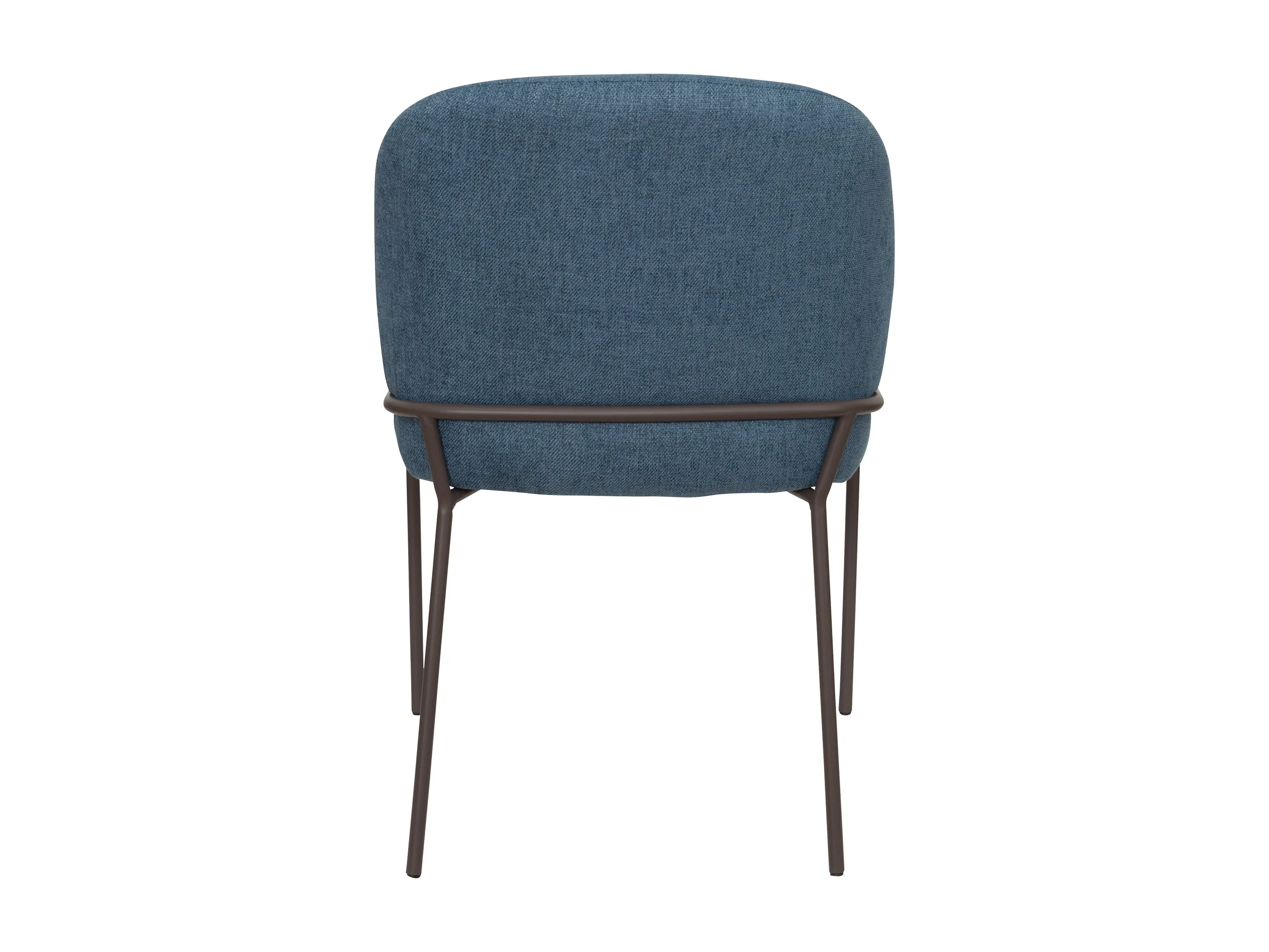 Blue High Back Upholstered Dining Chairs, Set of 2