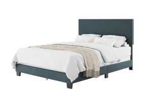 Blue Modern Queen Bed