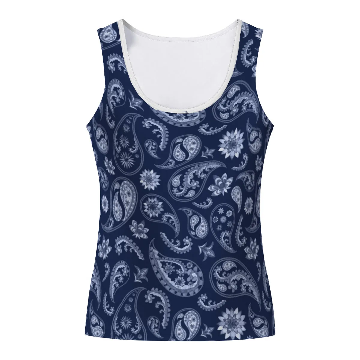 Blue Paisley | Tank Top