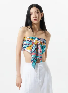 Bow Graphic Tube Top IU326