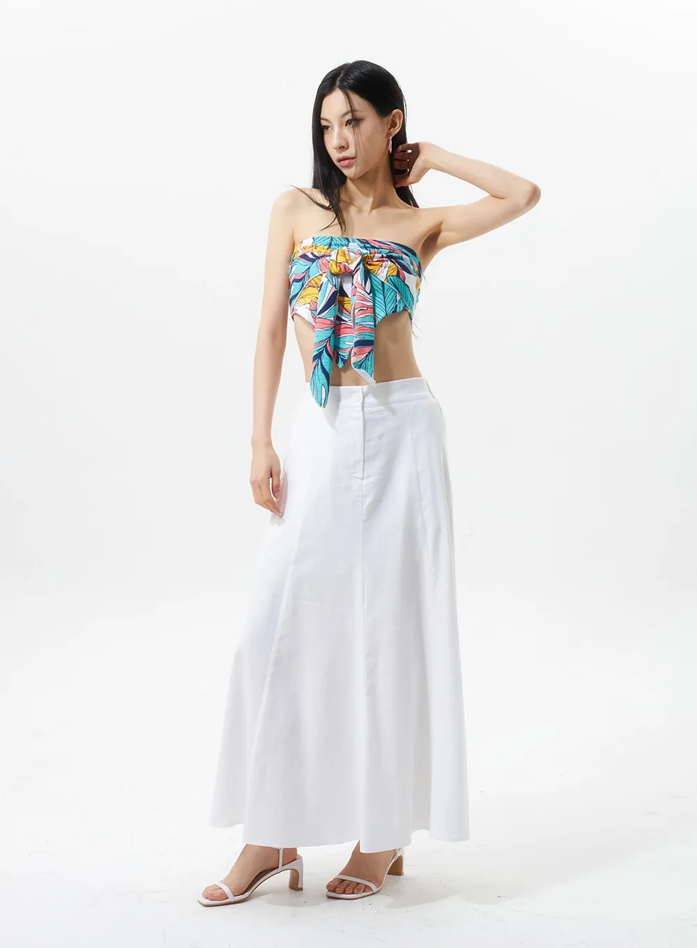 Bow Graphic Tube Top IU326