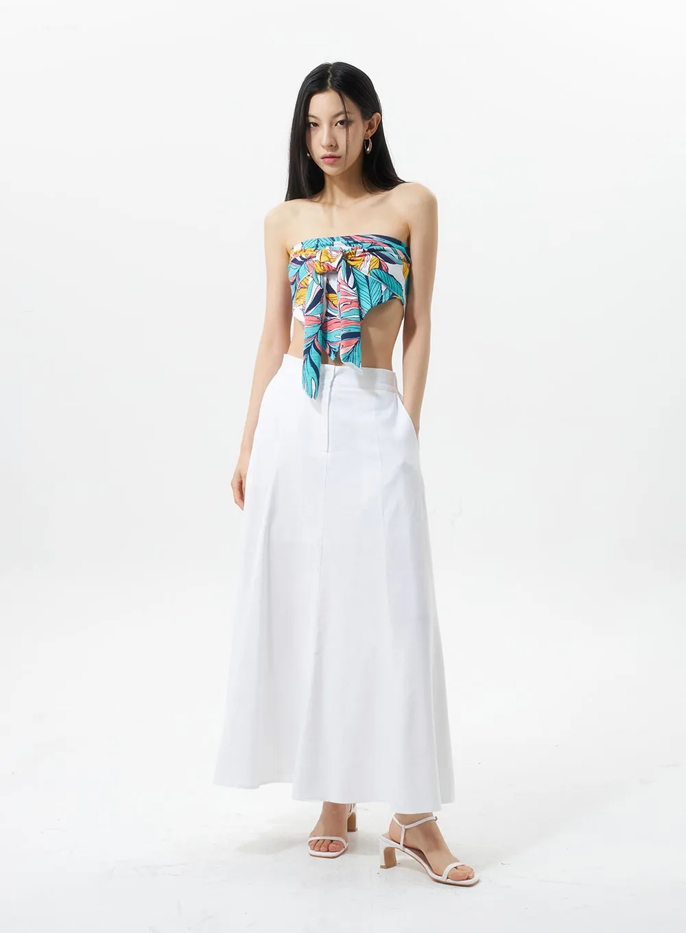 Bow Graphic Tube Top IU326