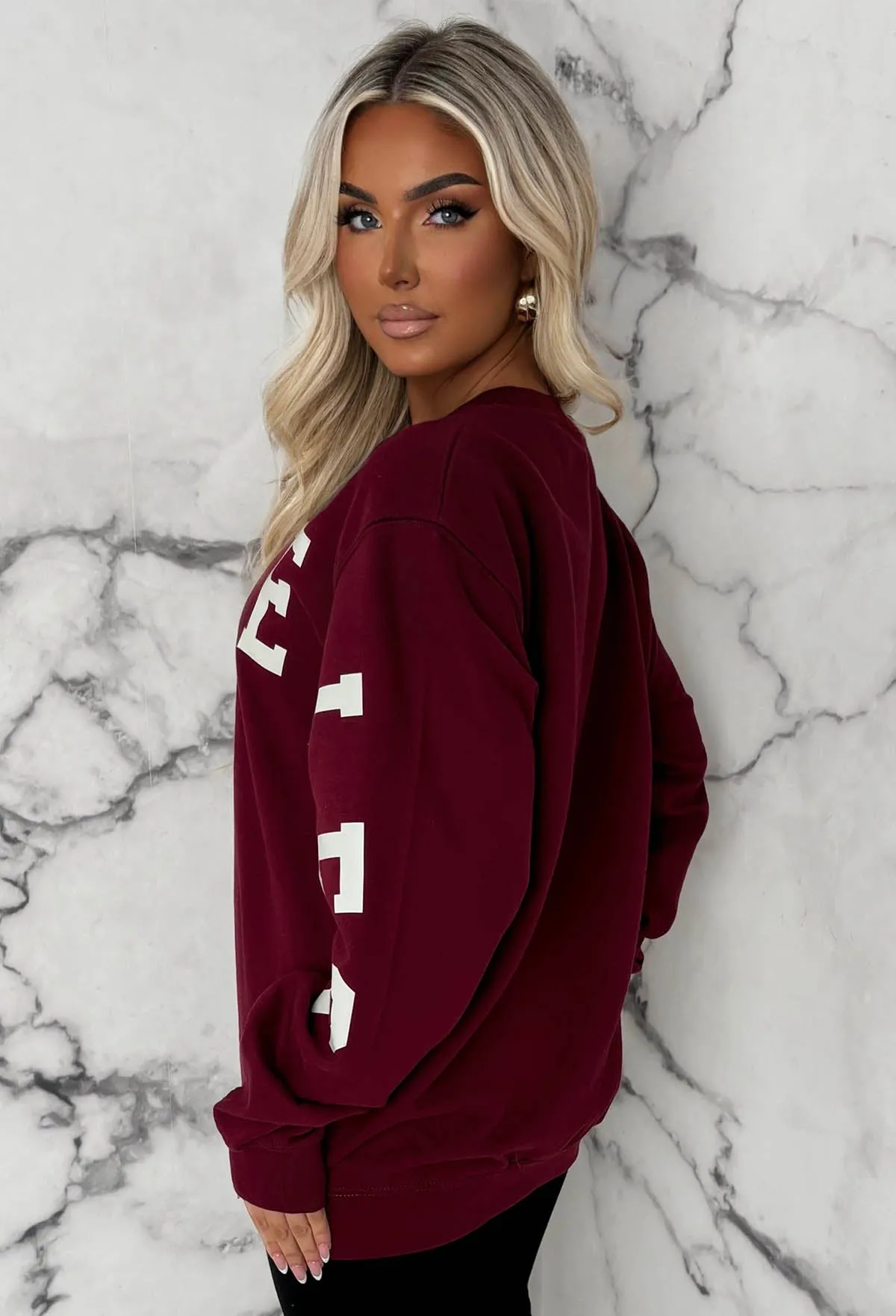 Bree Burgundy Los Angeles Sweatshirt