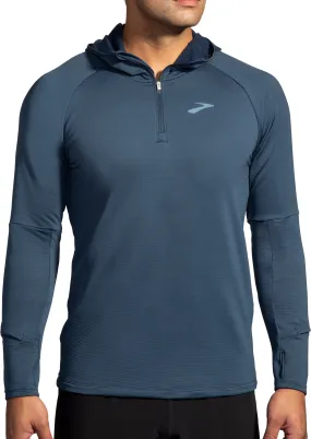 Brooks Notch Thermal 2.0 Mens Running Hoody - Blue