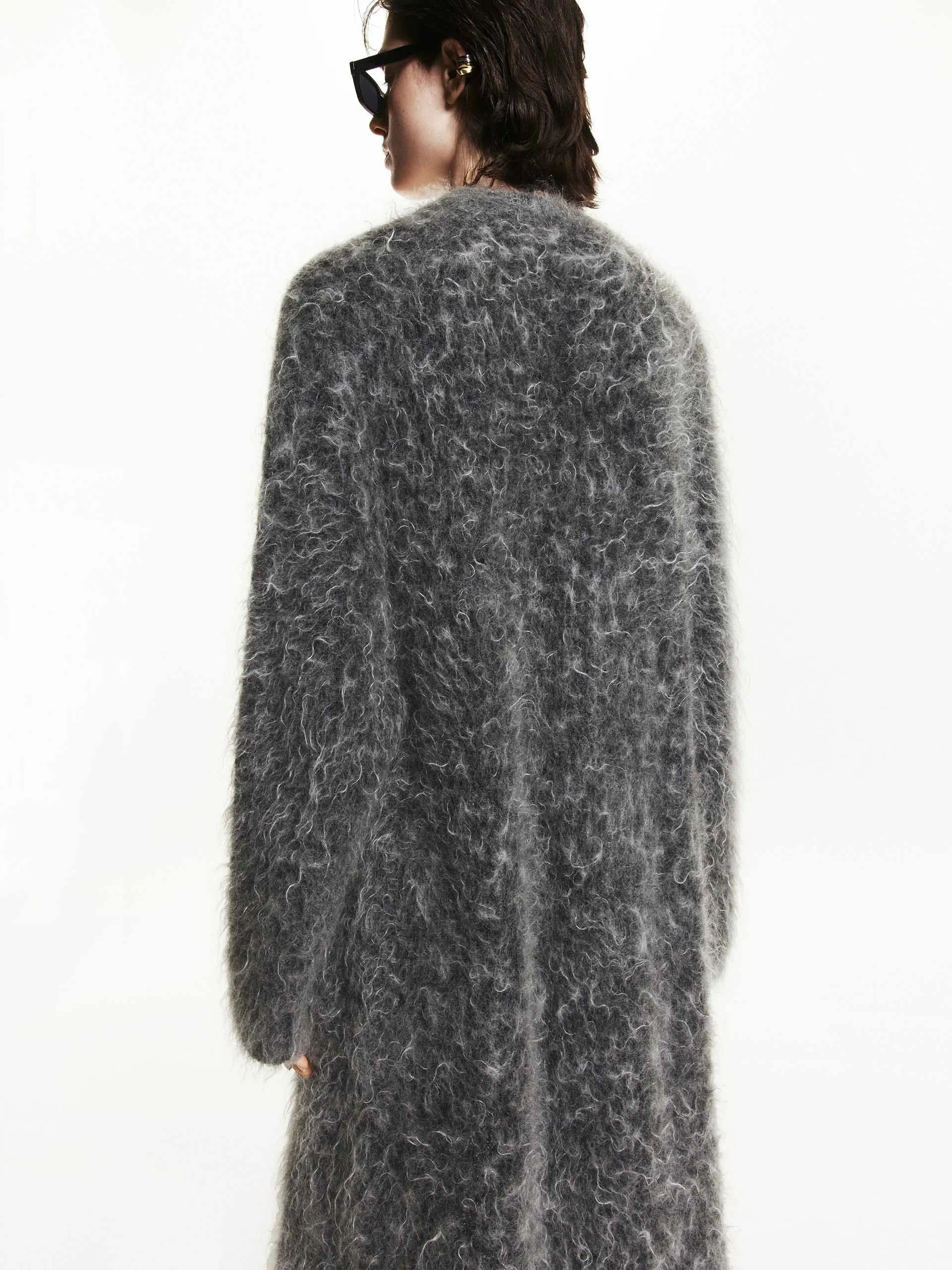 Brushed Long Cardigan