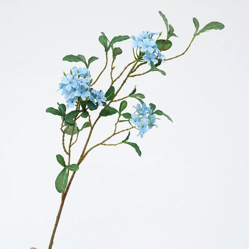 Bulk 2Pcs 33.4" Blue Plumbago Plant Stems Spray Cape leadwort Silk Flowers Artificial Wholesale