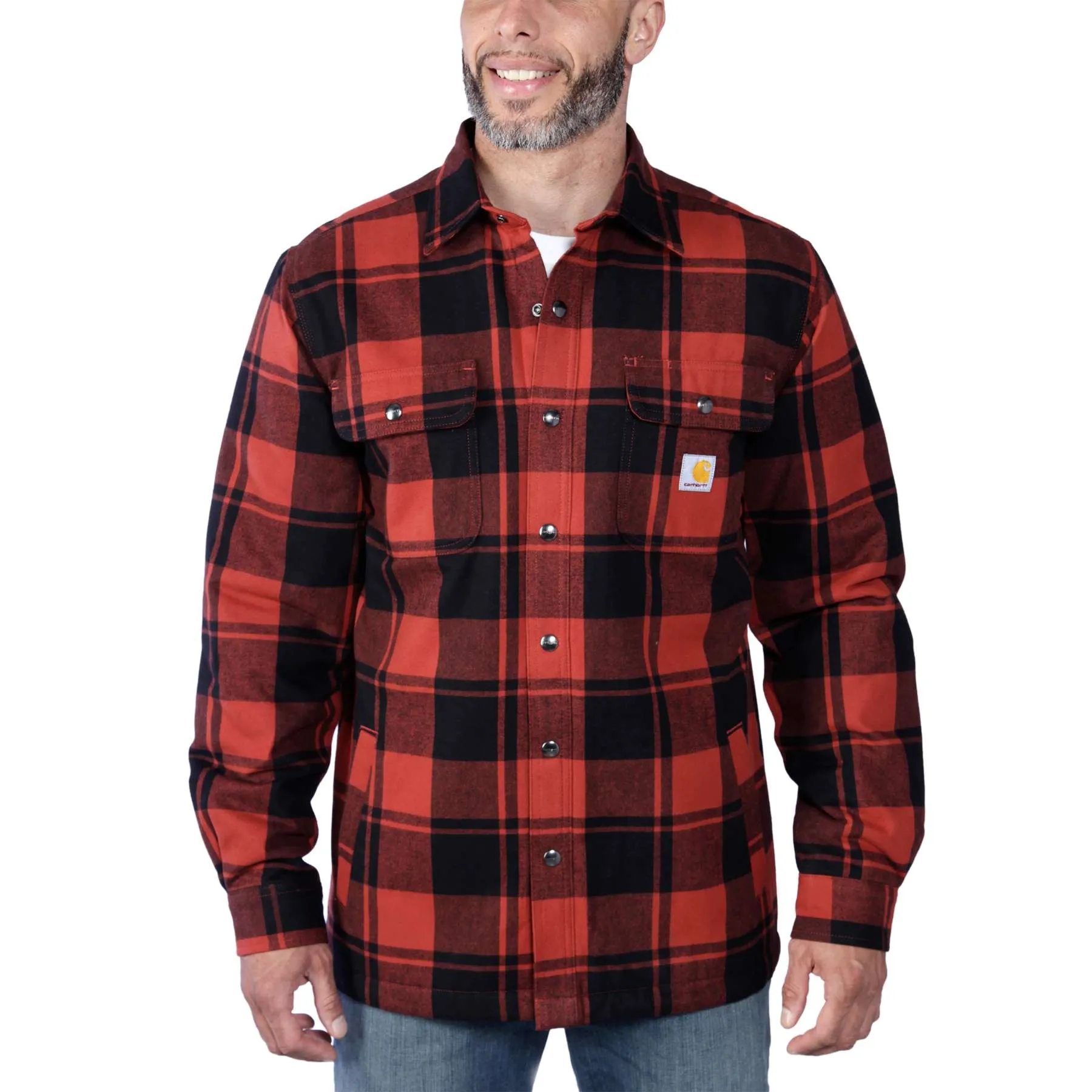 Carhartt Heavyweight Sherpa Lined Plaid Shirt Jacket