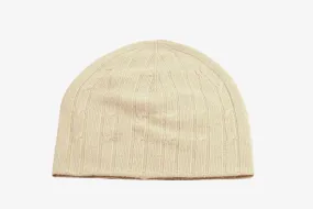 Cashmere Reverse Knit Cable Cap