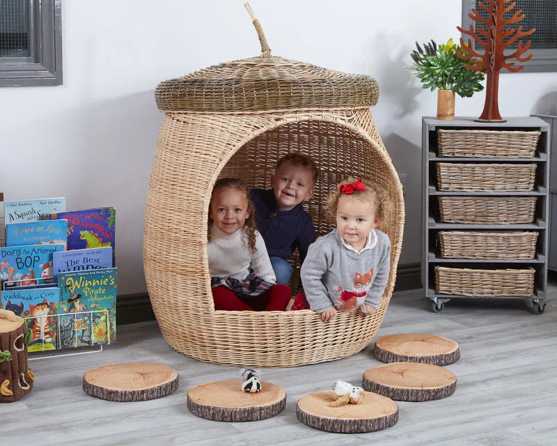 Children's Wicker Acorn Corner Pod