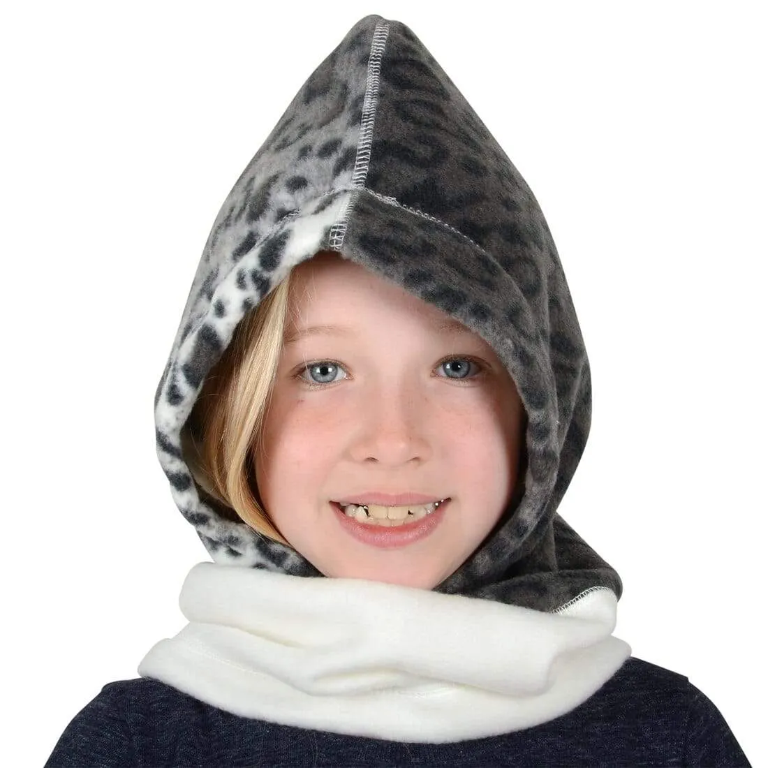 Childrens Winter Polar Fleece Hood Balaclava Neck Warmer