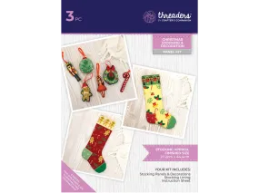 Christmas Stocking and Decorations Crafting Kit - Threaders