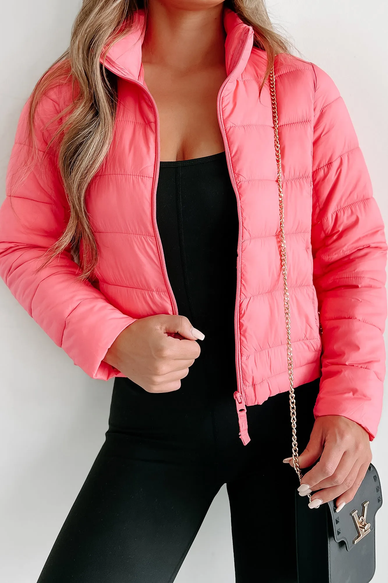 Cold Breeze Puffer Jacket (Pink)