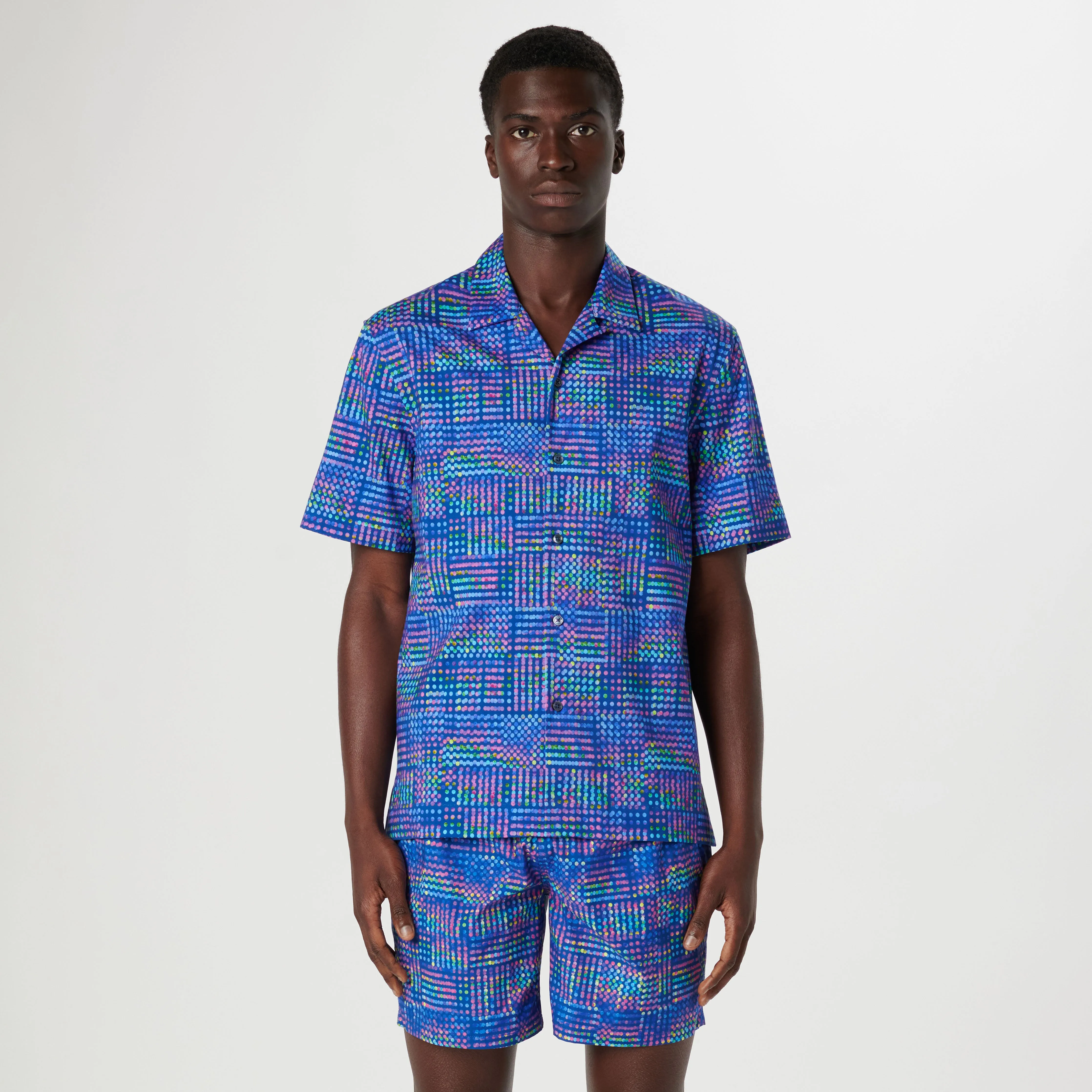 Cole Geometric OoohCotton Camp Shirt