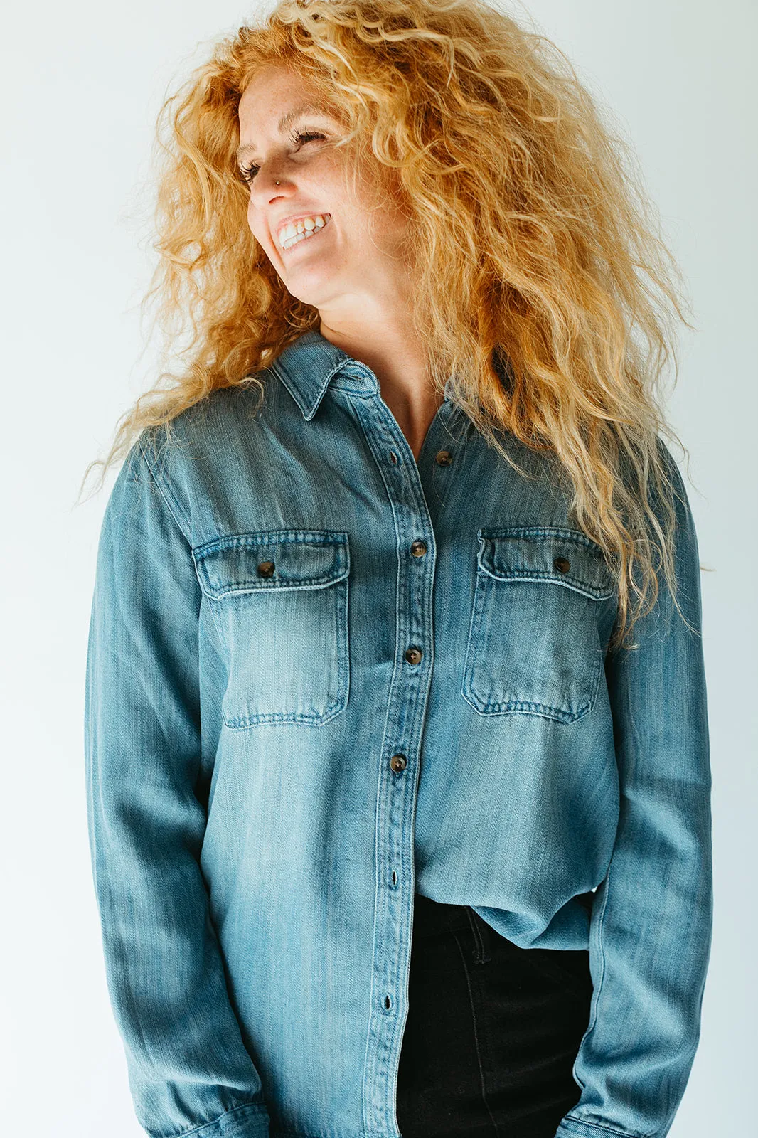 Collie Chambray Top