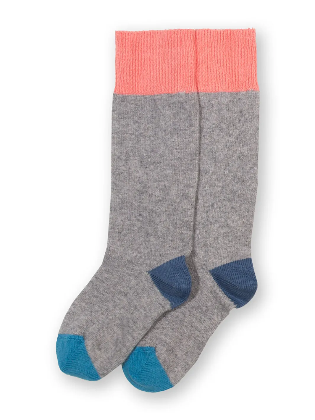 Colour block wool socks