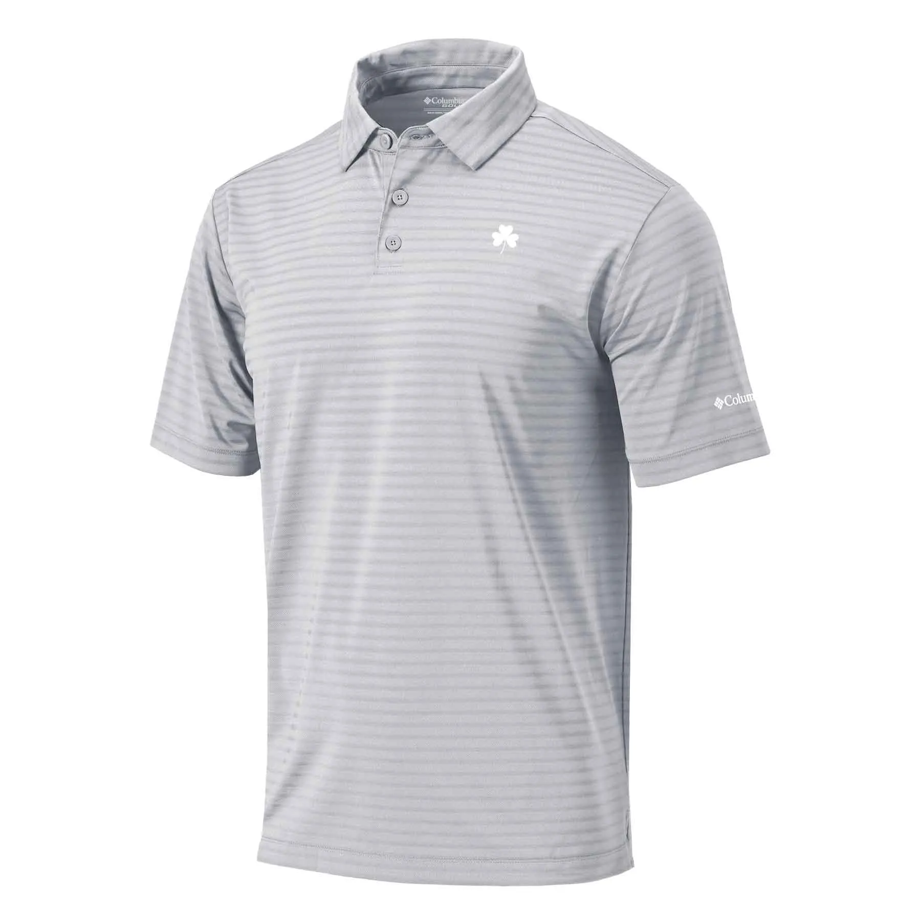 Columbia Omni-Wick Smooth Roll Polo, Grey Stripe