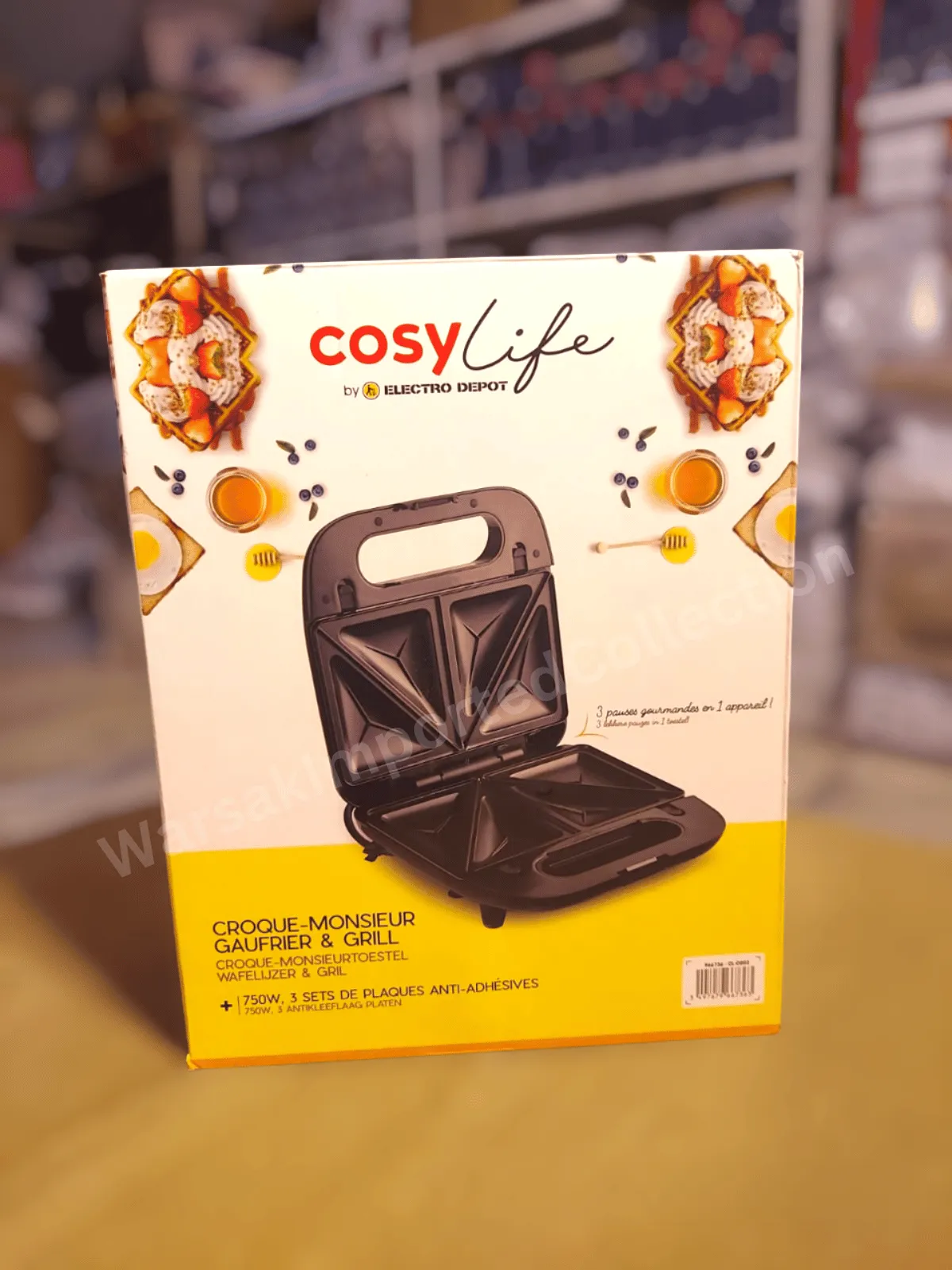 COSY Croque 3 in 1 Sandwich, Waffle & Grill Maker