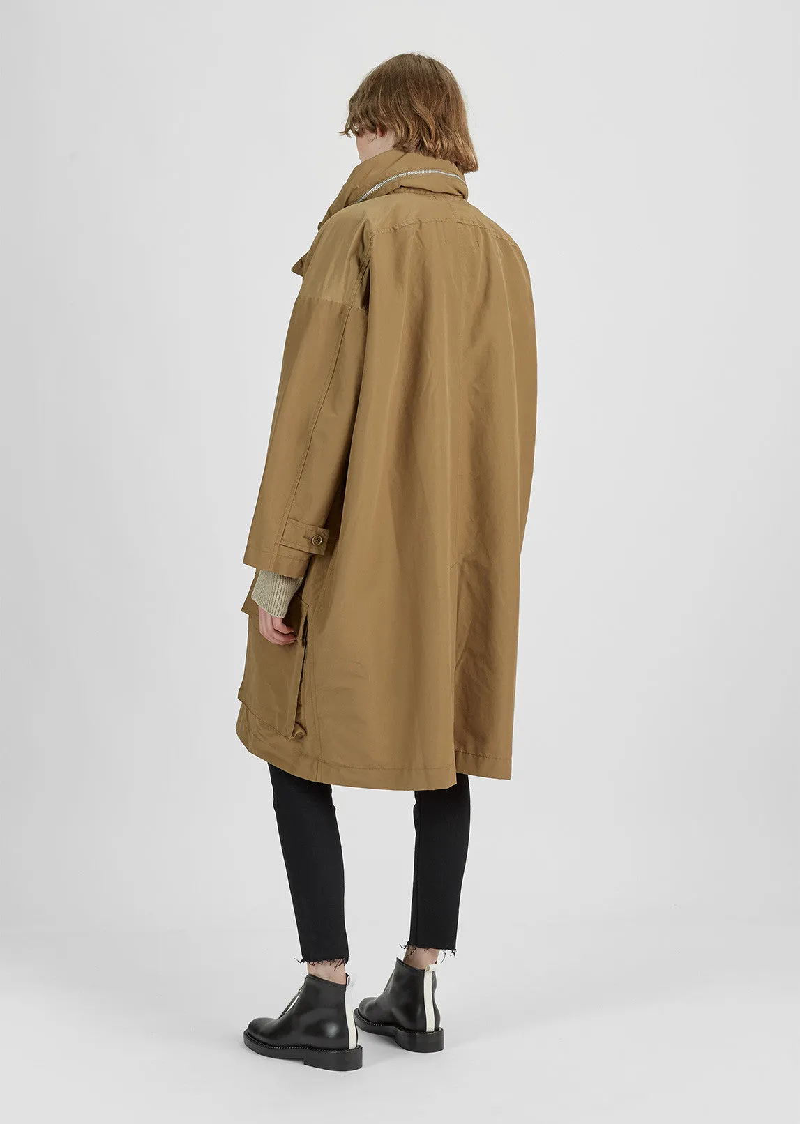 Cotton-Blend Grosgrain Parka