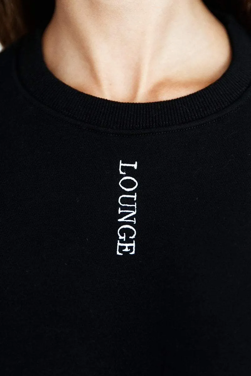 Crew Neck Jumper - Black