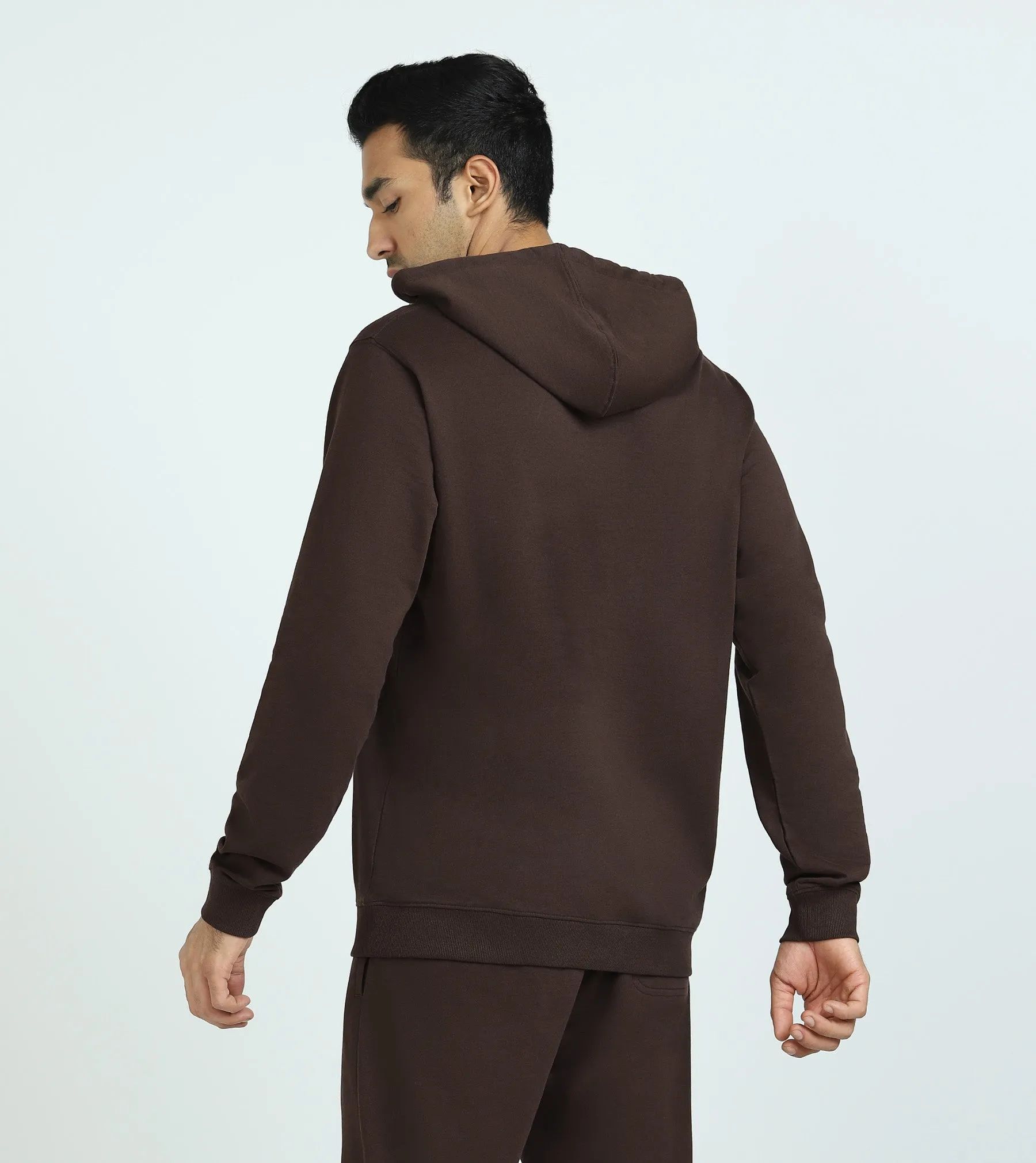 Cruze French Terry Cotton Hoodies Malt Brown