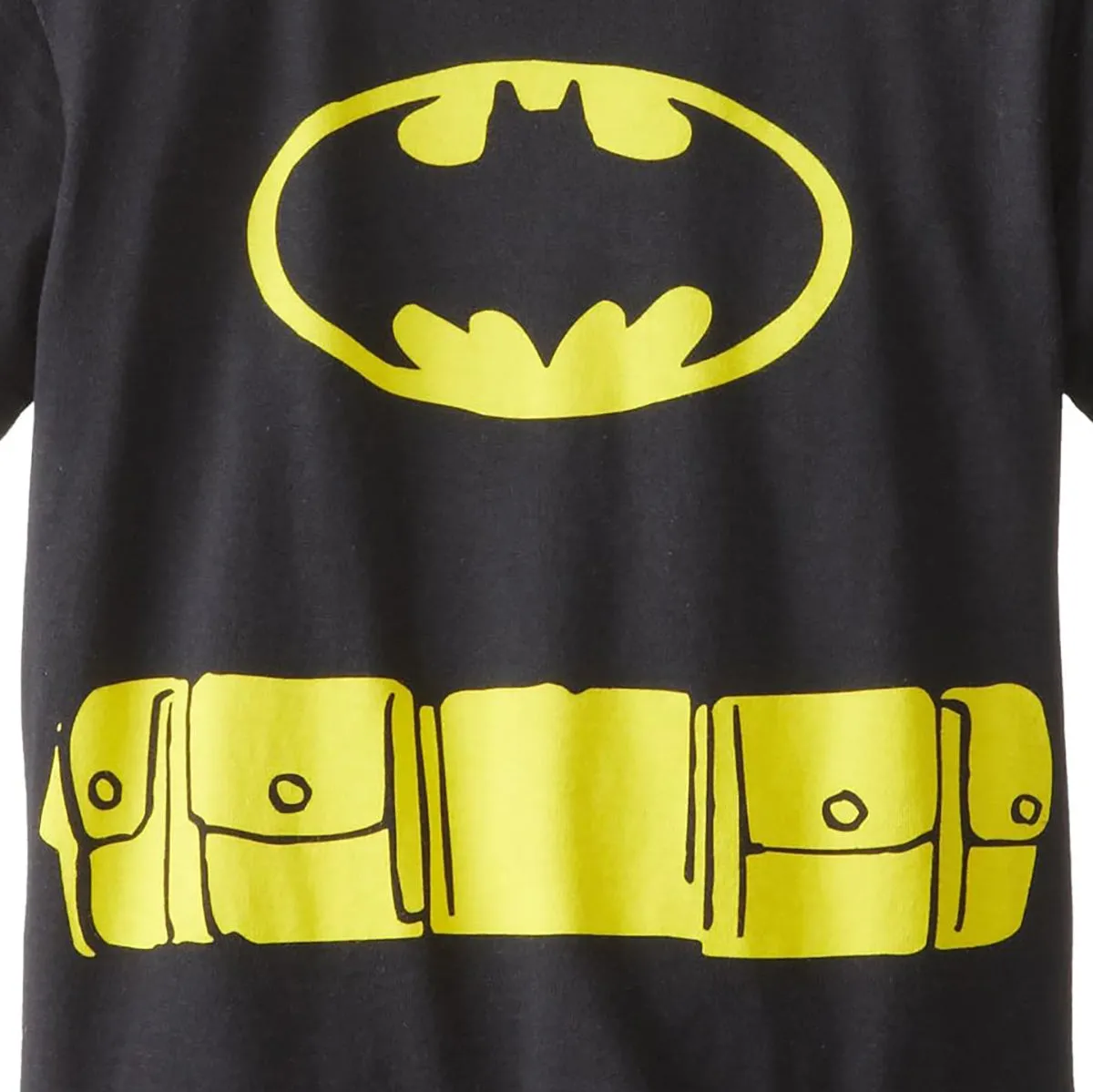 DC Comics Toddler Boys' Batman Superhero Logo Caped Costume T-Shirt, 2T Kids