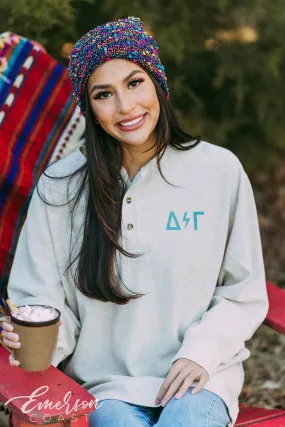 Delta Gamma Oatmeal Thermal Henley