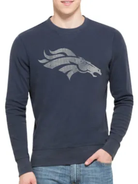 Denver Broncos 47 Brand Blue End-Grain Crew Thermal Long Sleeve T-Shirt