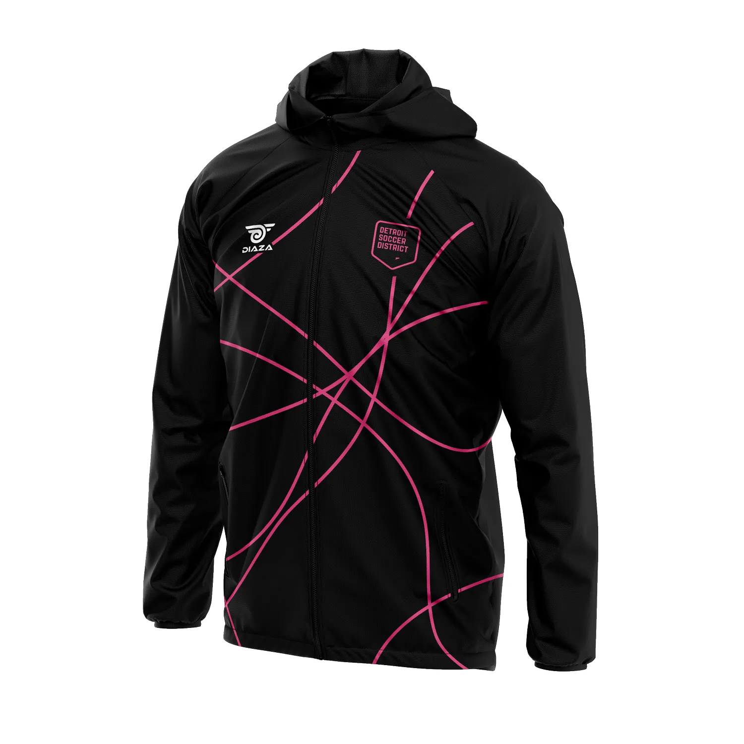 Detroit Soccer District Home Windrunner Pro Pink