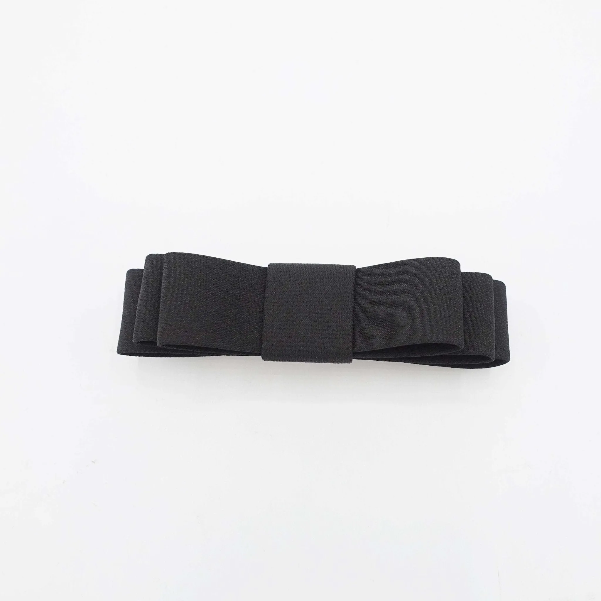 double layered flat bow french hair barrette women hair accessory